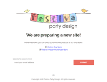 Tablet Screenshot of festivapartydesign.com
